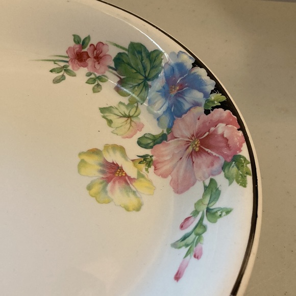 Bakerite Ceramic Floral  9.5” pie Pan - Picture 2 of 7